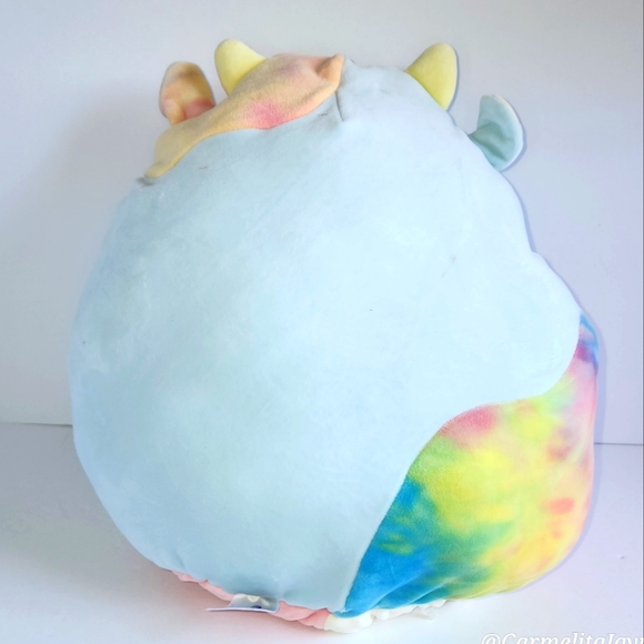 CAEDYN 🔁 CAEDIA 🐄 Blue Rainbow & Pink Cow FlipAMallow Original Squishmallows - Picture 5 of 10